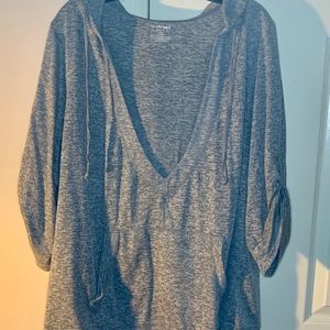 Lane Bryant Gray V-neck Light SweatShirt 22/24